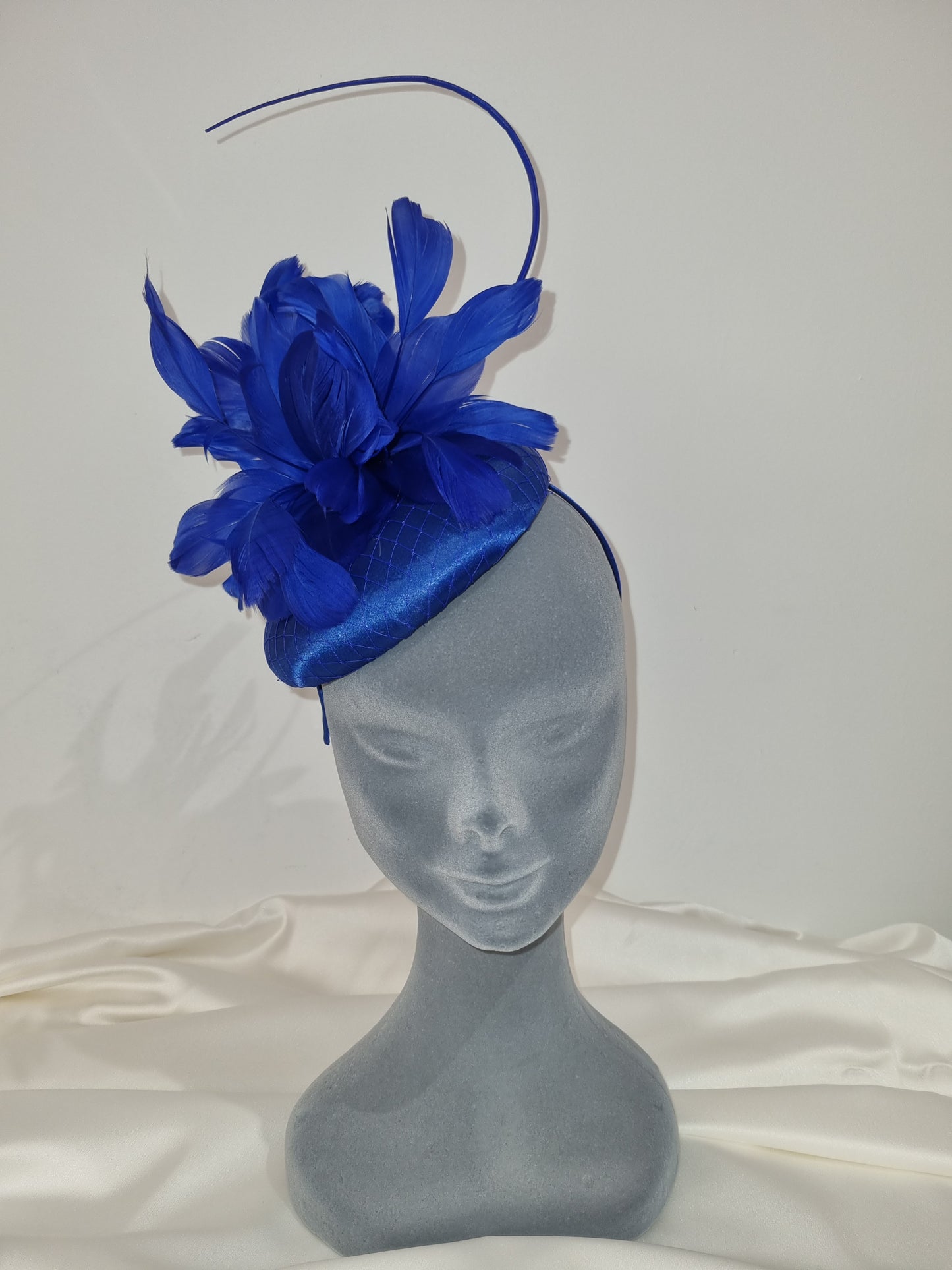 Royal Blue Feather Fascinator