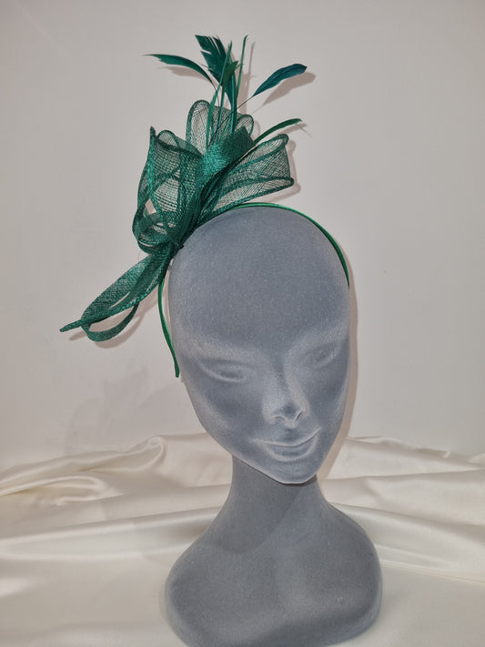 Green Fascinator