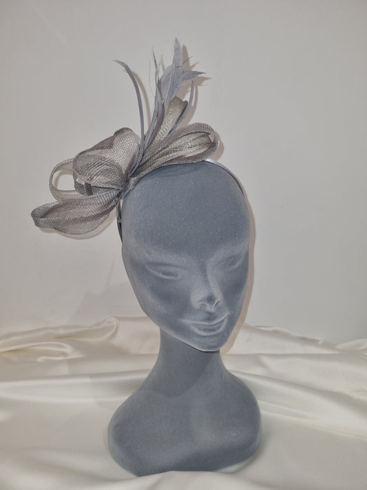 Grey Fascinator