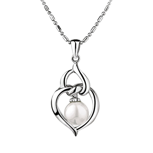 Newbridge Silverware Pearl Heart Pendant