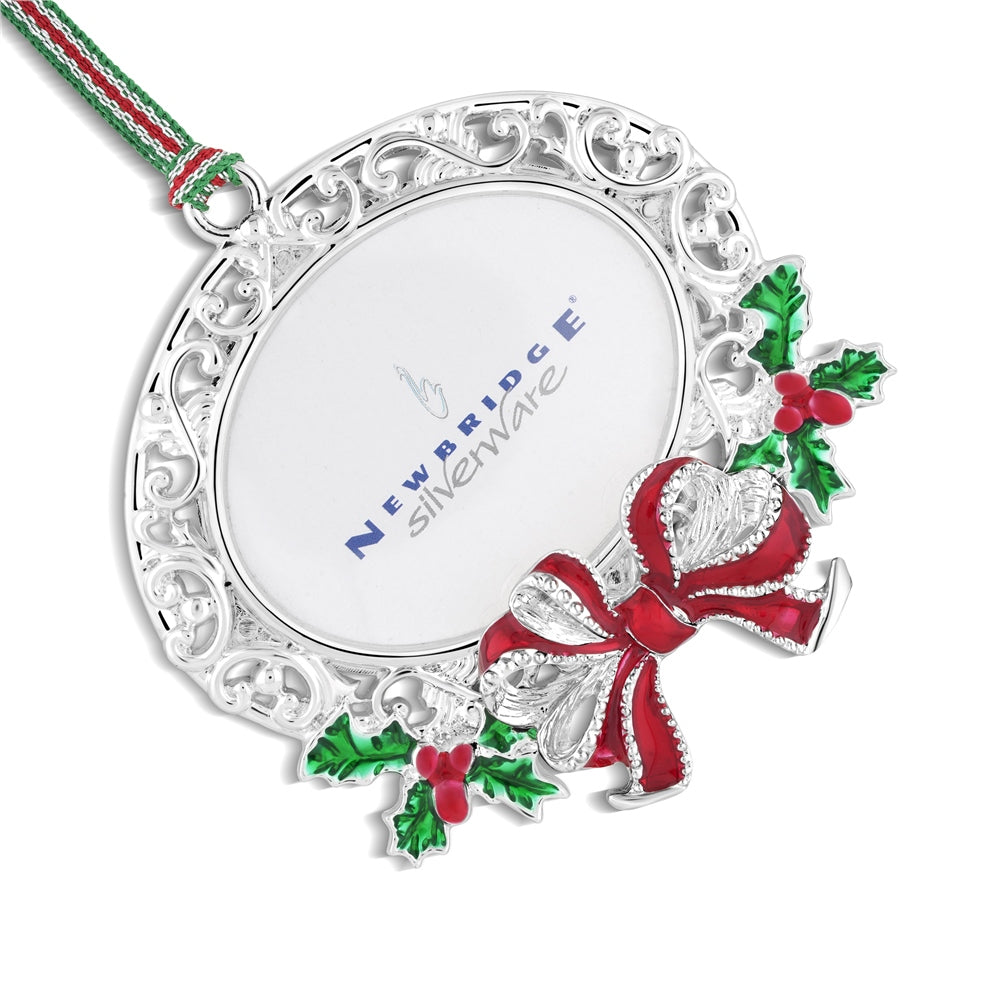 Newbridge Silverware Oval Frame Christmas Tree Decoration