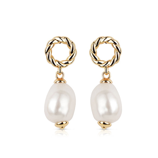 Newbridge Silverware Sappho Baroque Pearl Earrings