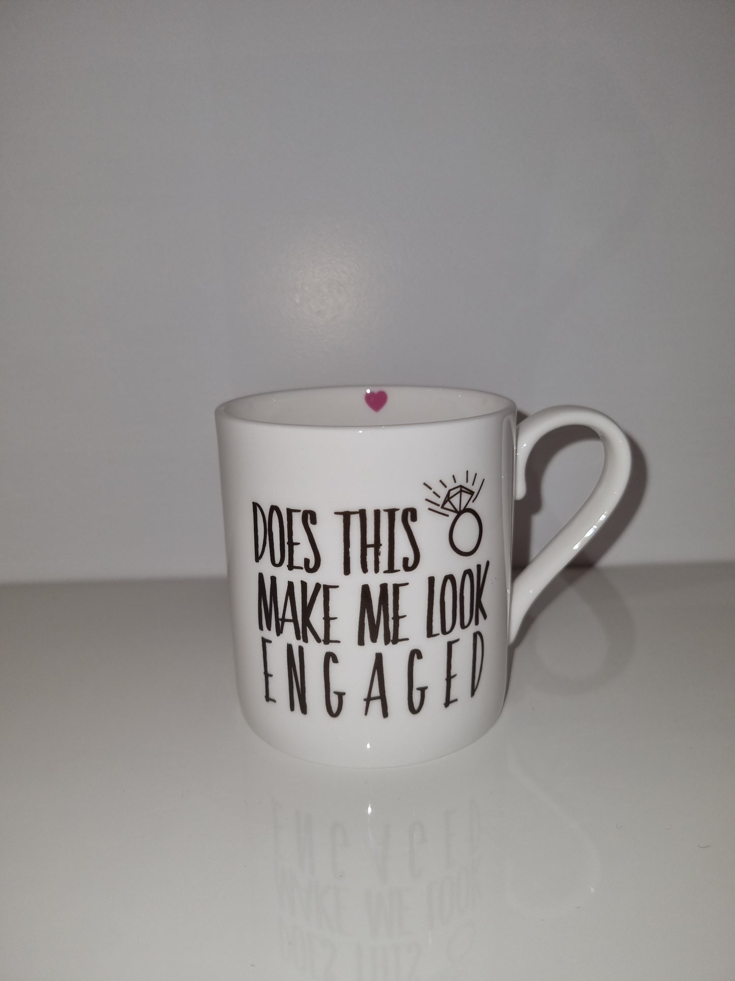 Does this ring make me look Engaged fine china mug