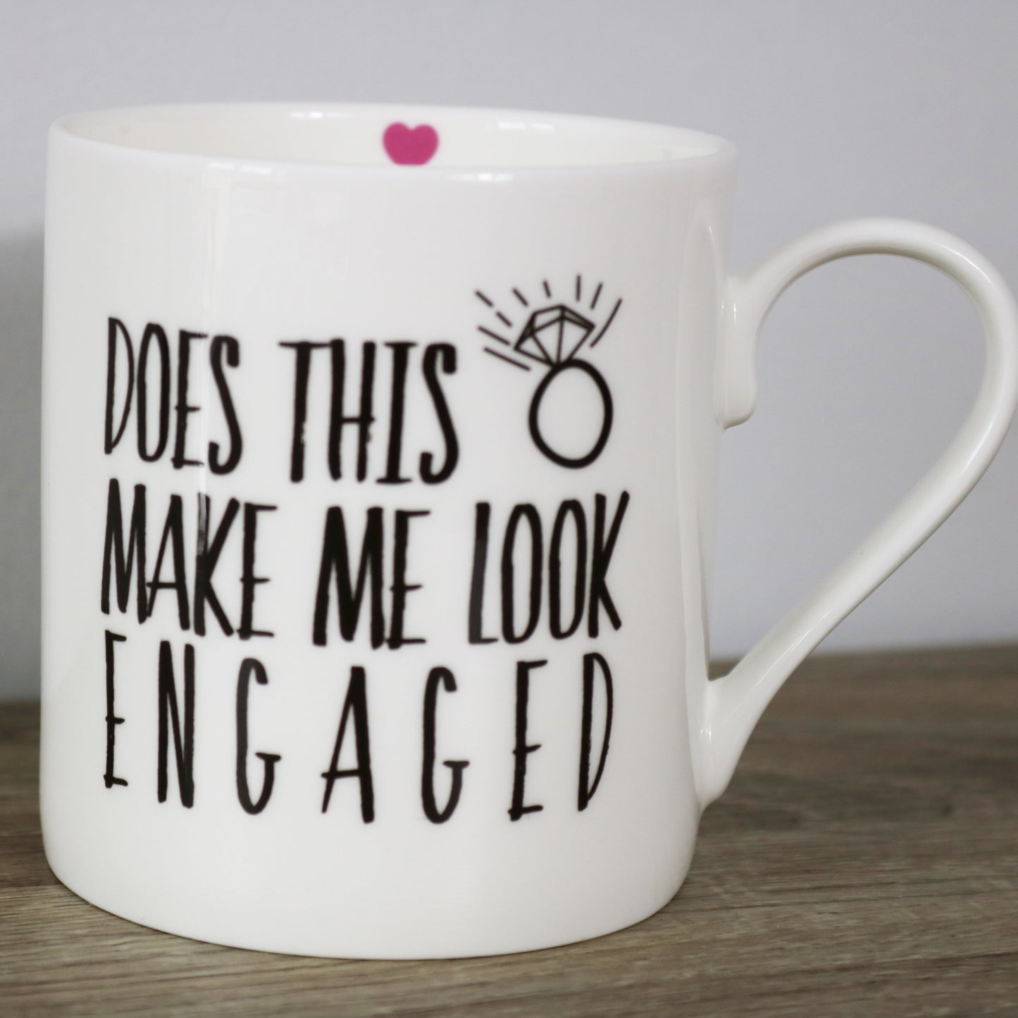 Does this ring make me look Engaged fine china mug