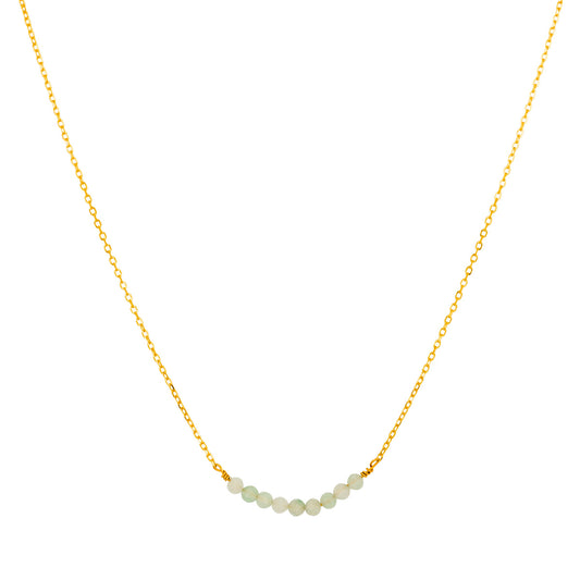 GT Aventurine Beads Necklace Gold