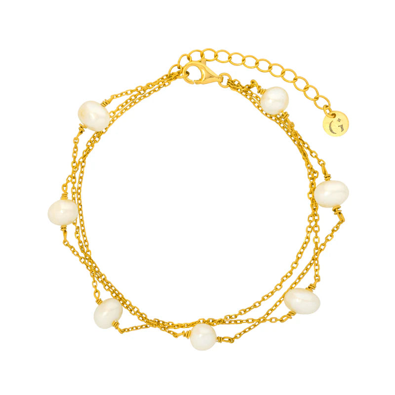 GT Layered Pearl Satellite Bracelet