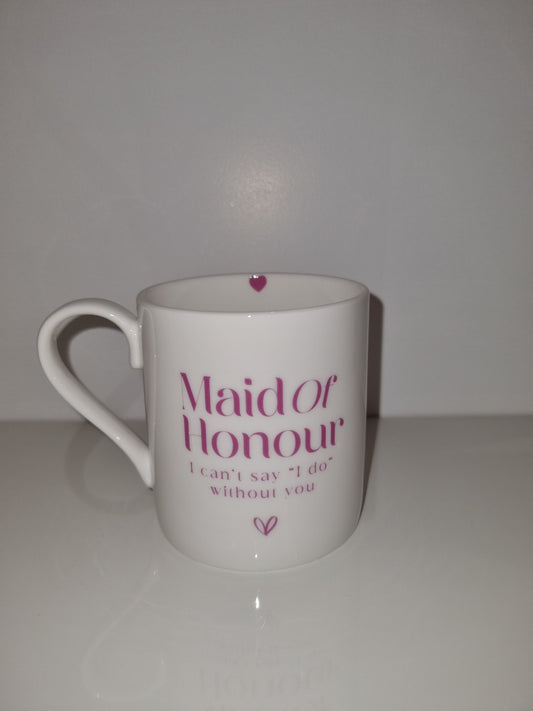 Maid of Honor fine china mug