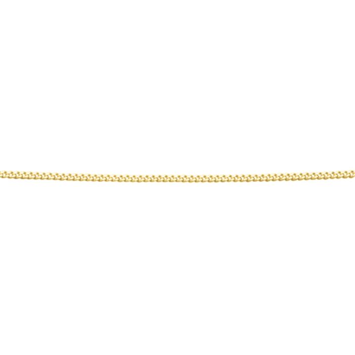Gold Diamond Cut Curb Chain with Extender GKO