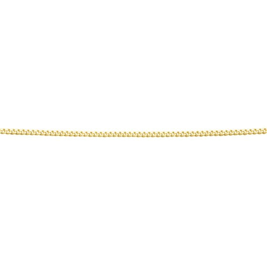 Gold Diamond Cut Curb Chain with Extender GKO