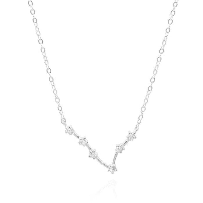 GT Constellation Necklace in Silver Pisces