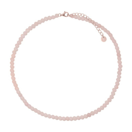 GT Rose Quartz Necklace Gold