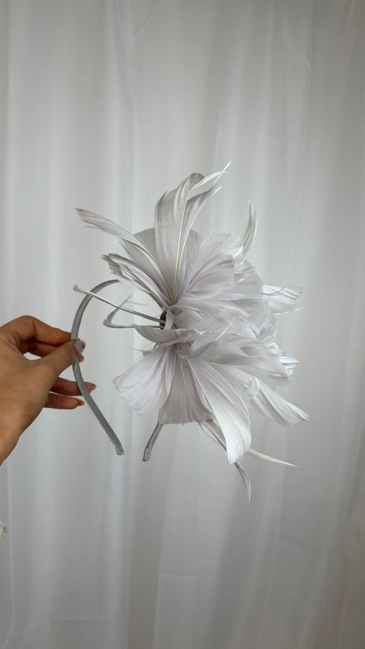 Fascinator Silver with hairband