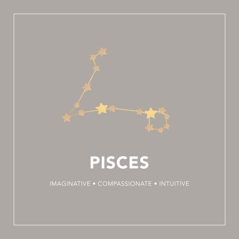 GT Pisces Zodiac Constellation Necklace