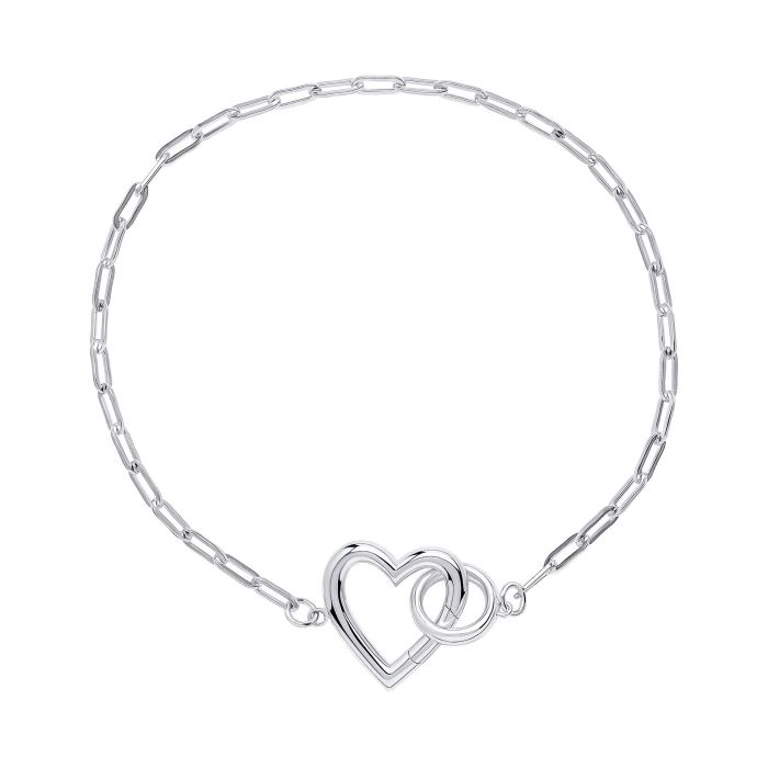 GT Heart Connection Chain Bracelet