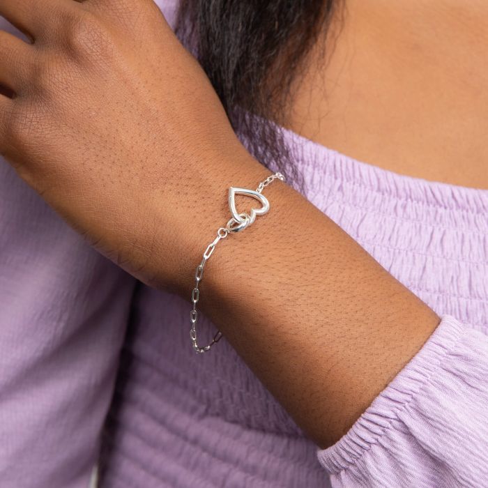 GT Heart Connection Chain Bracelet