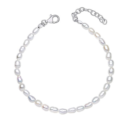 GT White Rice Pearl Bracelet