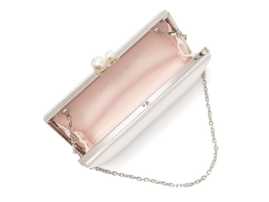 Rainbow Club Beau Pearl Satin Clutch Bag