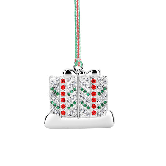 Newbridge Silverware Gift with Coloured Stones Tree Decoration