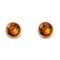 GKO Crystal Birthstone Earrings Citrine (November)