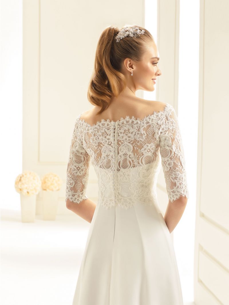 Bianco Evento Lace Bridal Top