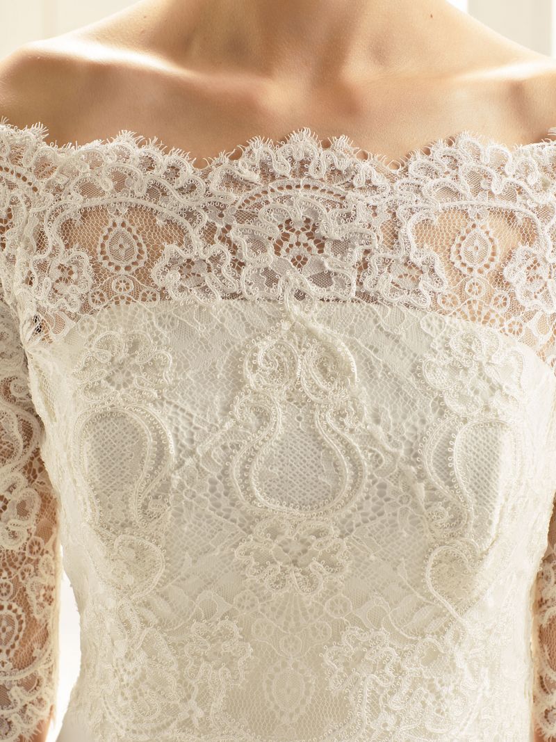 Bianco Evento Lace Bridal Top