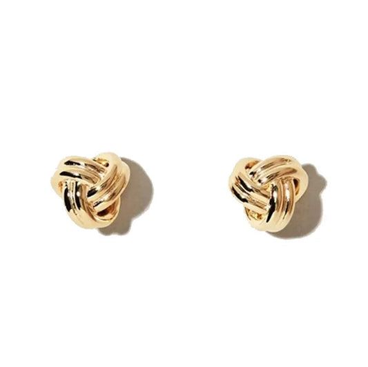 GT Love Knot Gold Earrings