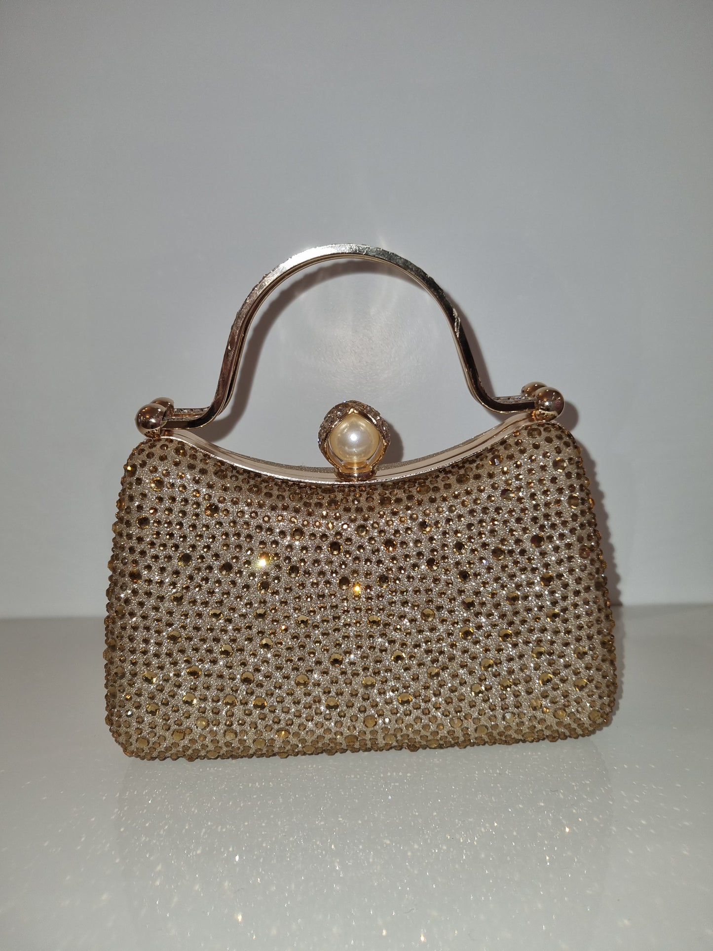 Diamante bag in Gold