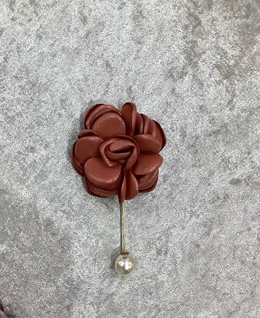 Flower & Pearl Brooch Pin