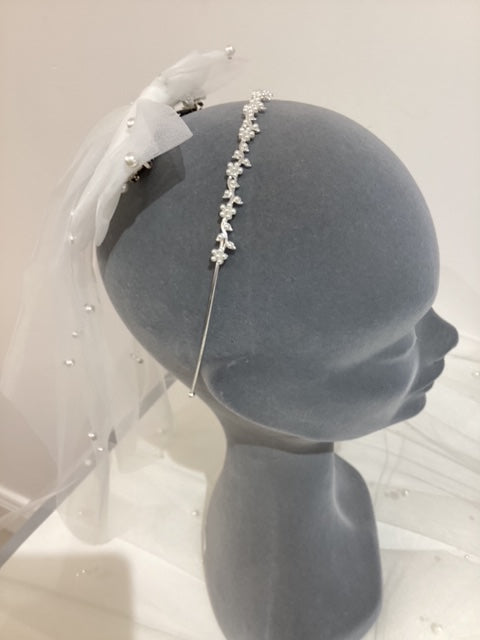 Azure Petra Pearl Headpiece