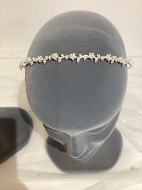 Azure Petra Pearl Headpiece