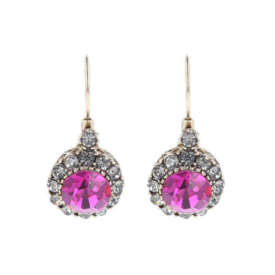 Azure Vintage Lou Lou Earrings Fushia