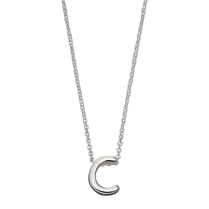 Letter C Sterling Sliver pendant and Chain GKO