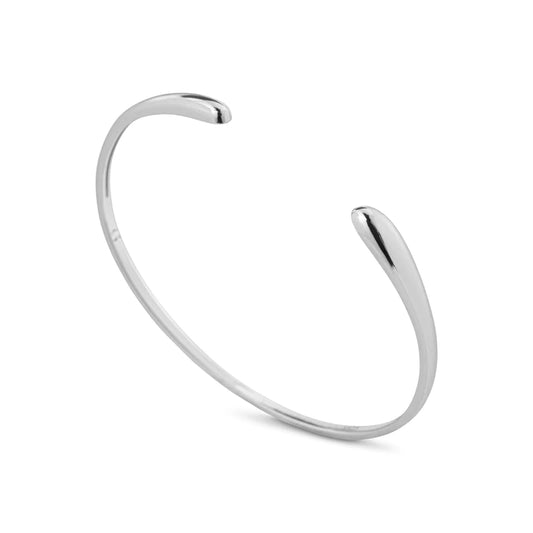 GT Water Drop Bangle in Silver