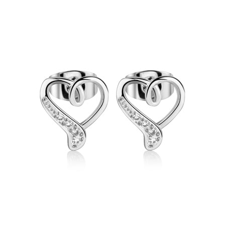 Newbridge Silverware Silver Plated Heart Earrings