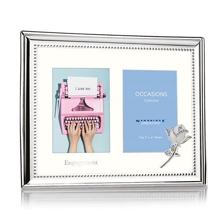 Newbridge Silverware Engagement Double Frame 3x4