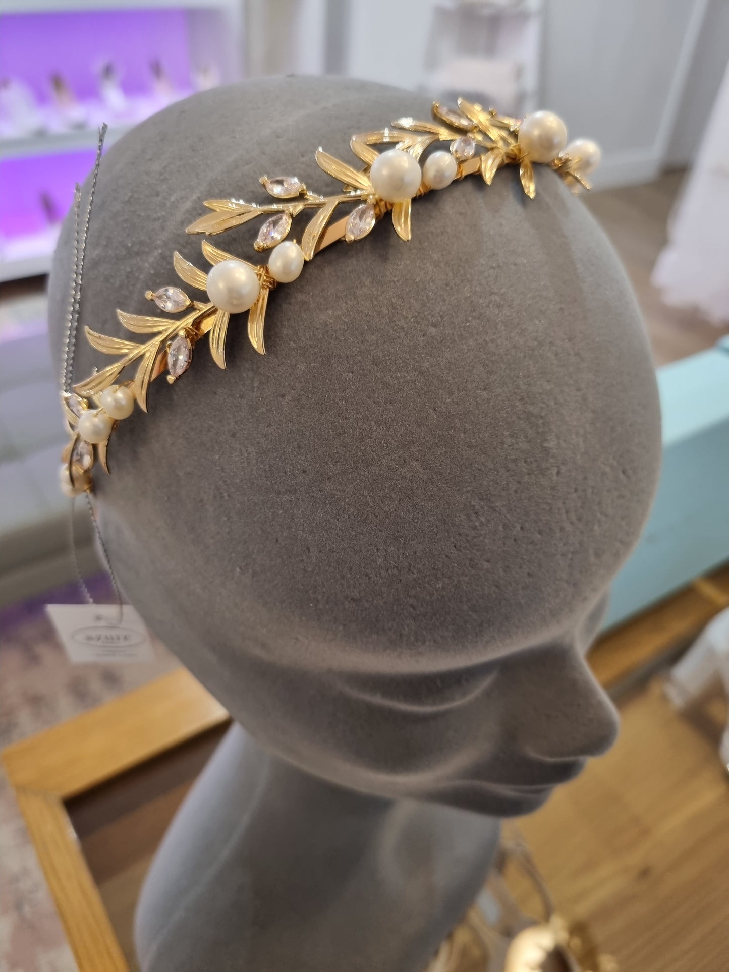Azure Gold Branch Hairband