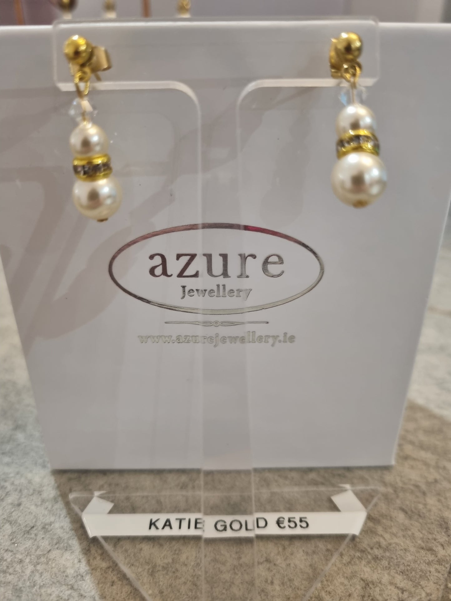 Azure Katie Earrings Gold