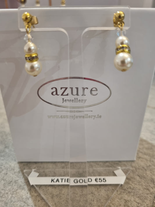 Azure Katie Earrings Gold