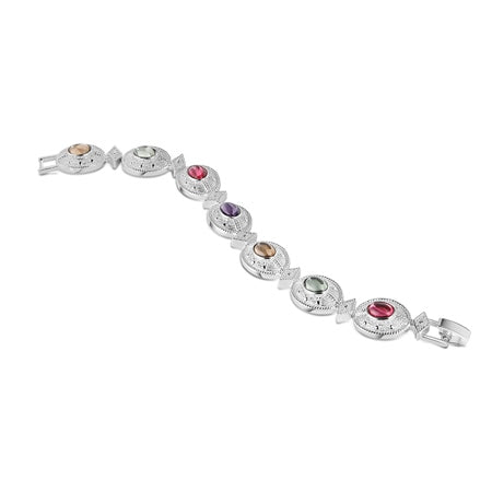 Newbridge Silverware Bracelet Multi Coloured Stone