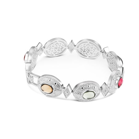 Newbridge Silverware Bracelet Multi Coloured Stone