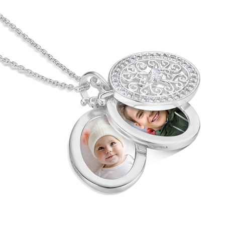 Newbridge Silverware Triple Pendant Locket