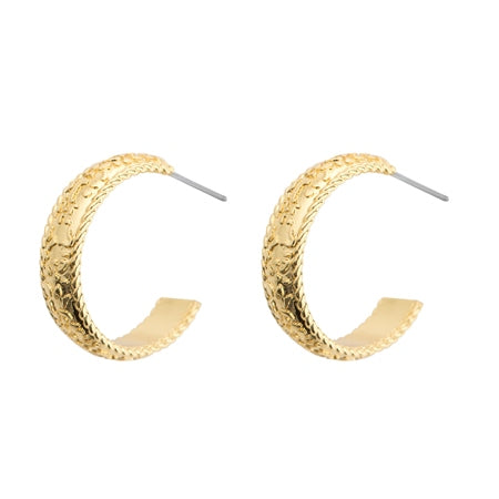 Newbridge Silverware Gold Plated Hoop Earrings