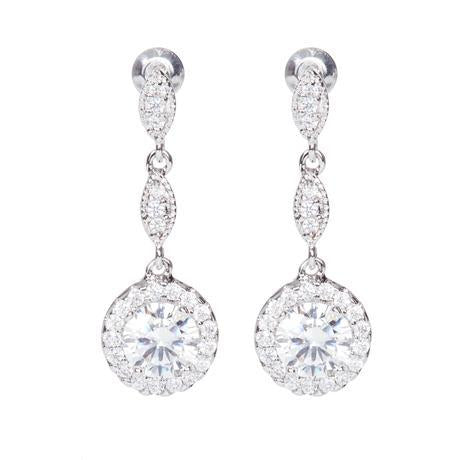 Azure Ivy Bridal Earrings - everly-acbf