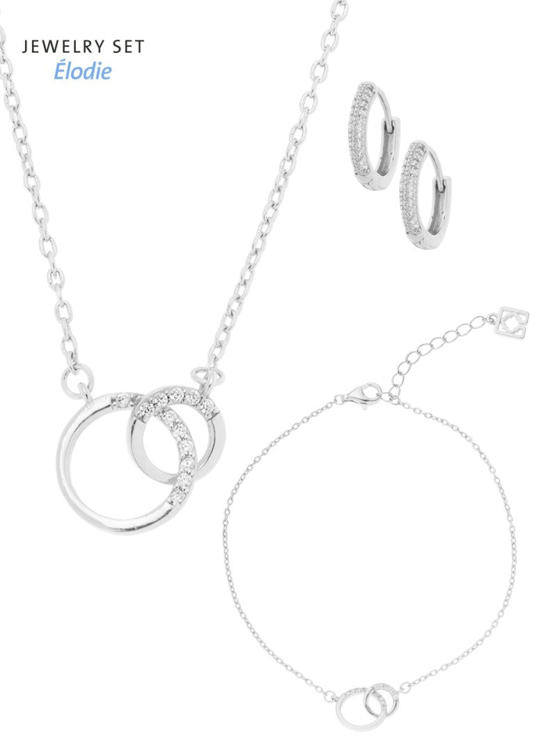JS-001 Jewellery  set Élodie Necklace Earrings Bracelet - everly-acbf
