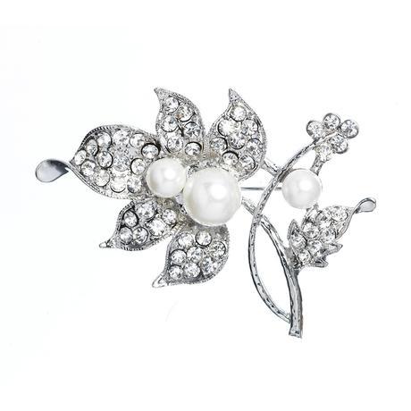 Azure Rosalind ff Brooch Wedding Headpiece - everly-acbf