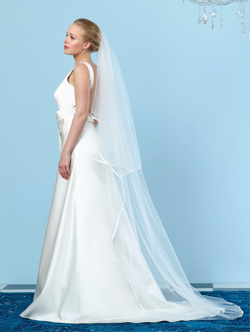 EV-S20-210 Double Layer Satin Trim Veil