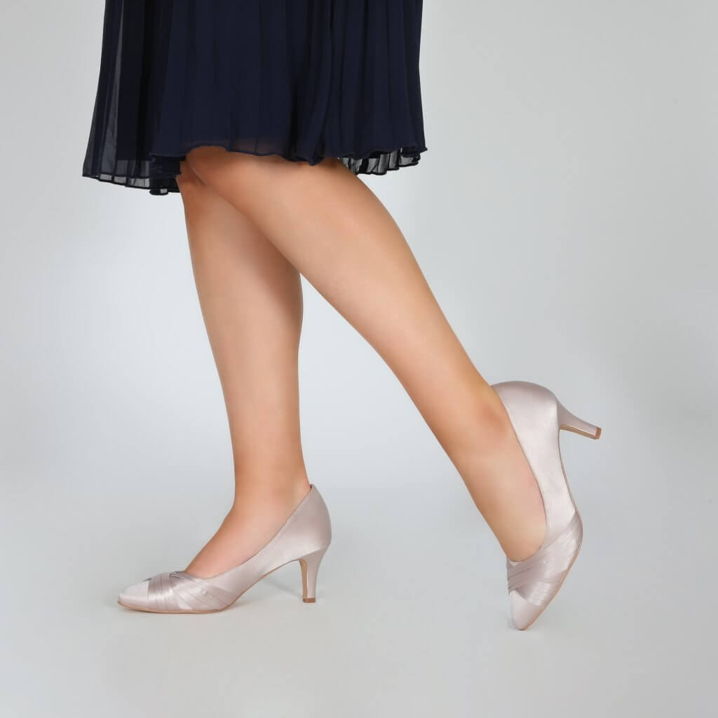 Perfect Bridal Company Sally Silver Closed Toe Occasion Shoes