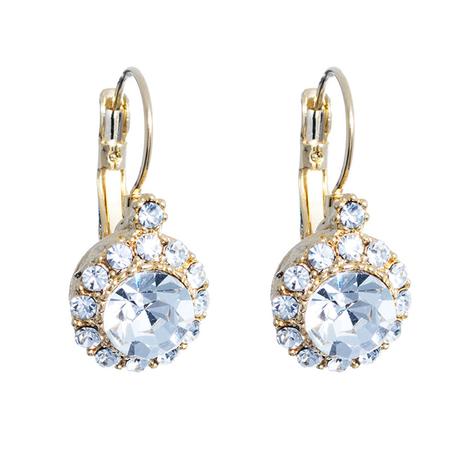 Azure Vintage Lou Lou Gold Crystal Earrings - everly-acbf